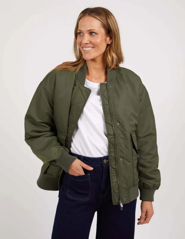 Foxwood Lucille Bomber Khaki sold by Shine On