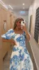 Style State Floral Maxi Dress With Belt White Blue sold by Shine On