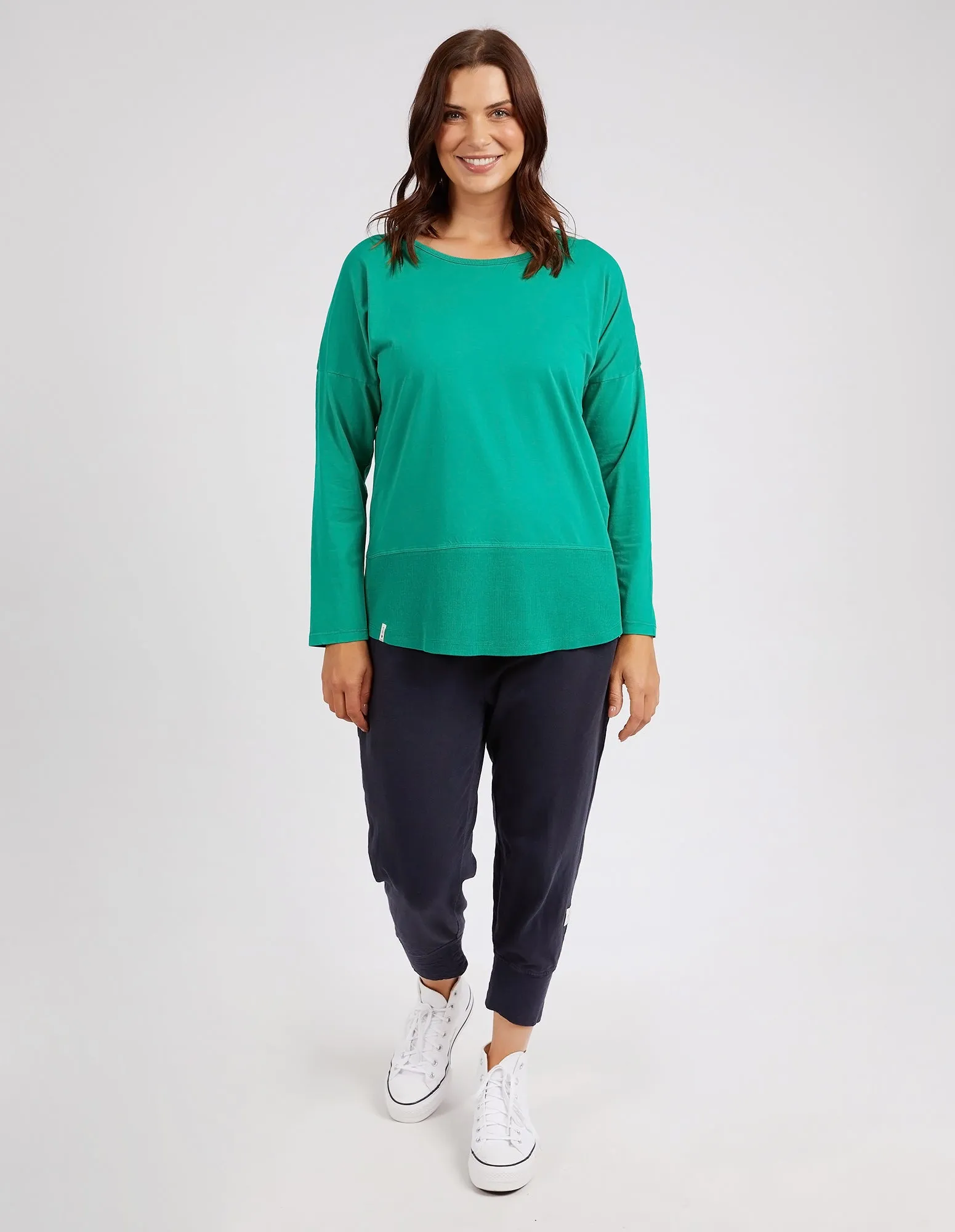Elm Rib LS Tee Goodness Green sold by Shine On product image thumbnail 3