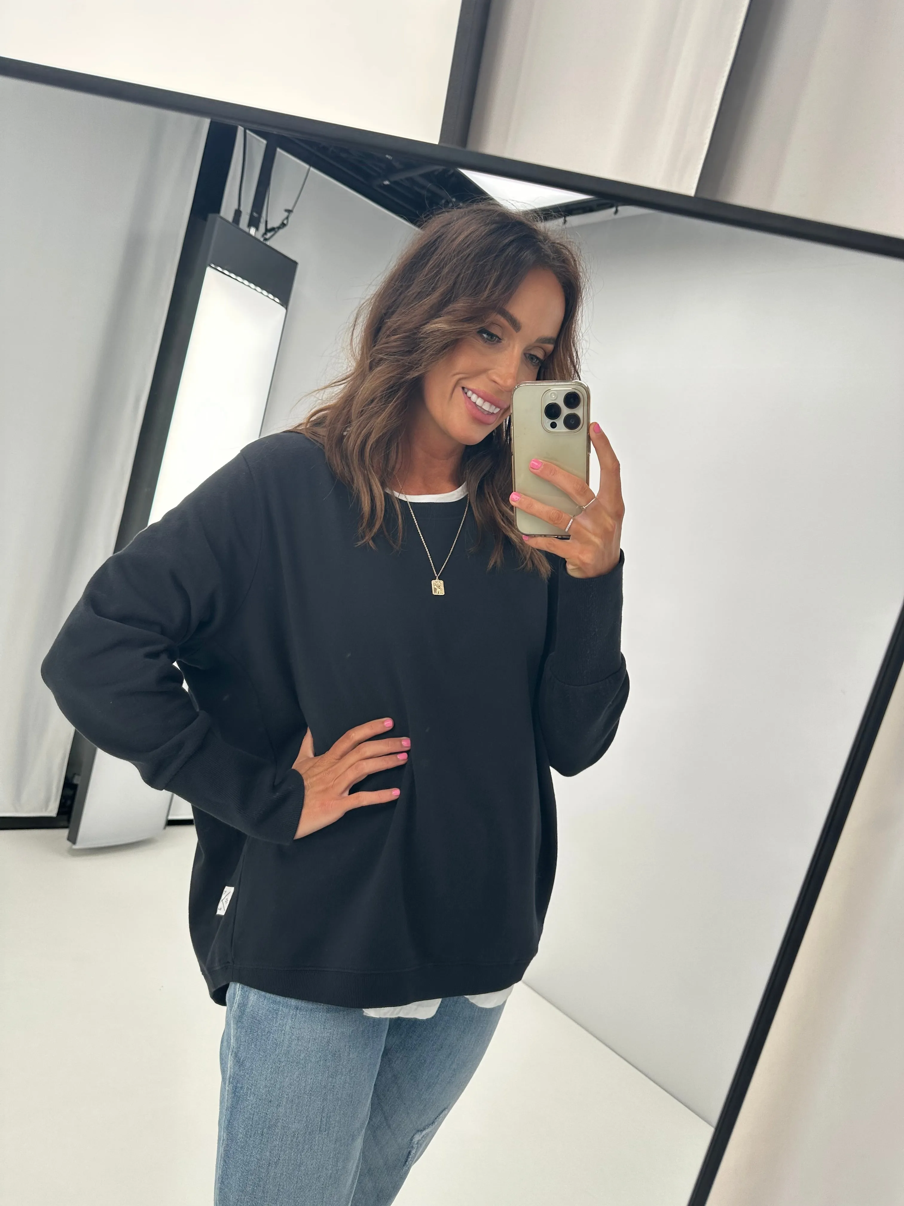 Elm Divine Crew Washed Black sold by Shine On product image thumbnail 2