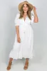 Salty Bright Karly Midi Dress White sold by Shine On