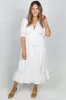 Salty Bright Karly Midi Dress White sold by Shine On