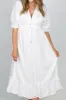 Salty Bright Karly Midi Dress White sold by Shine On