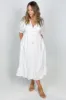 Salty Bright Karly Midi Dress White sold by Shine On