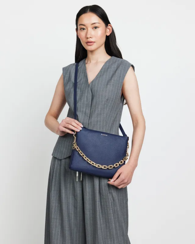 Saben Matilda Crossbody Midnight Blue + Chunky Chain sold by Shine On