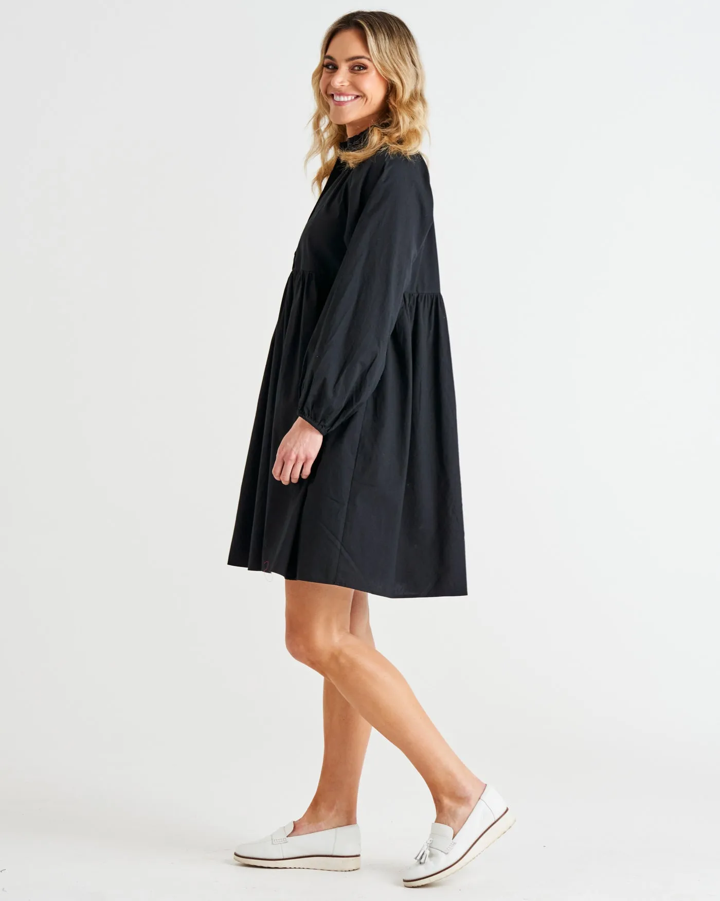 Betty Basics Cottage Dress Black sold by Shine On product image thumbnail 5