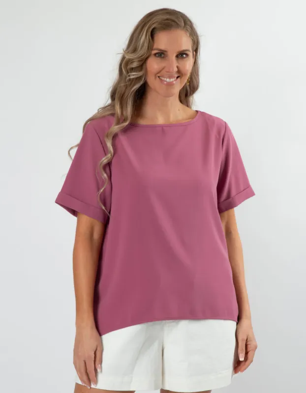 Stella + Gemma Evette Blouse Acai sold by Shine On