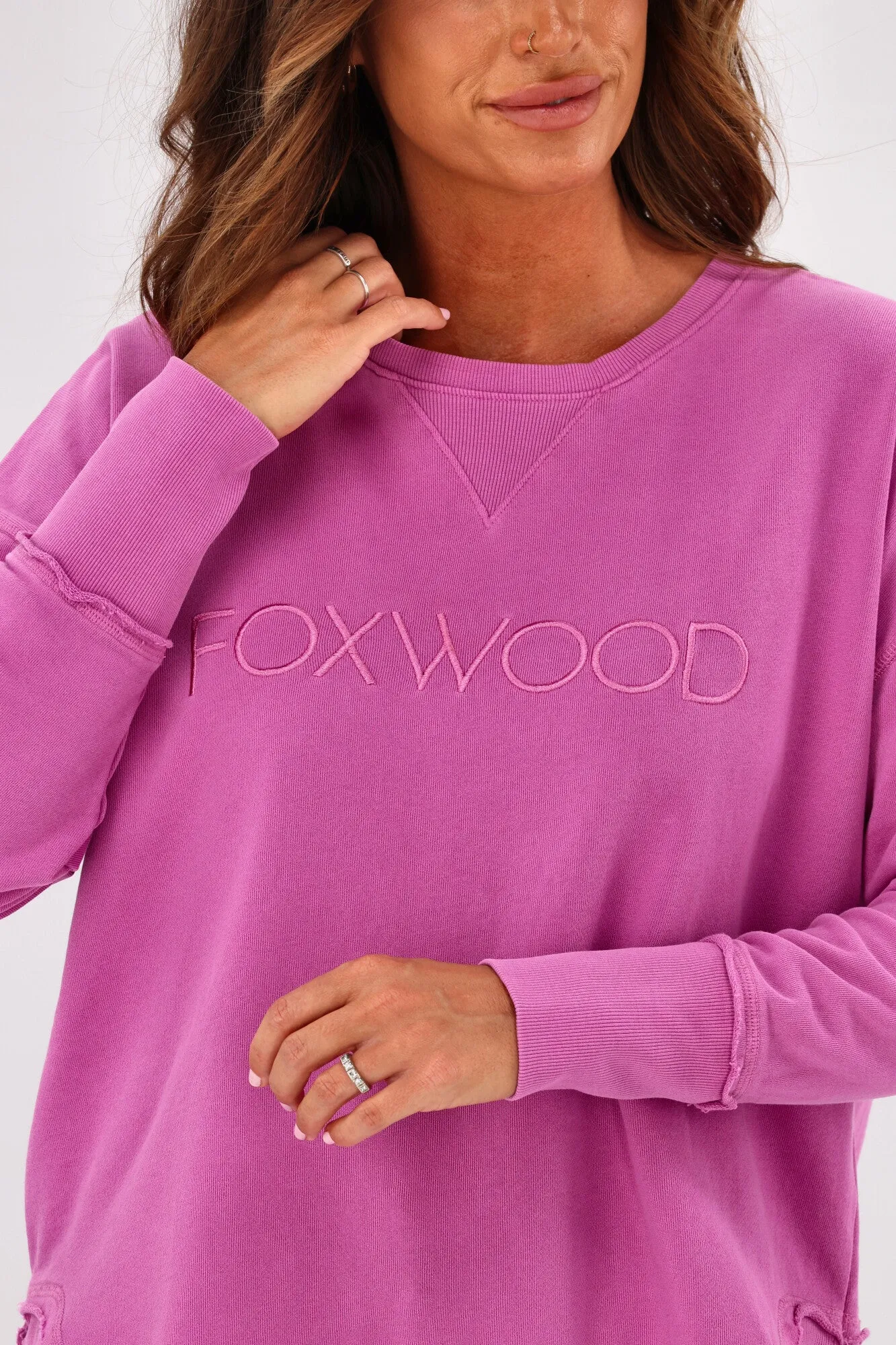Foxwood Simplified Crew New Fuschia sold by Shine On product image thumbnail 4