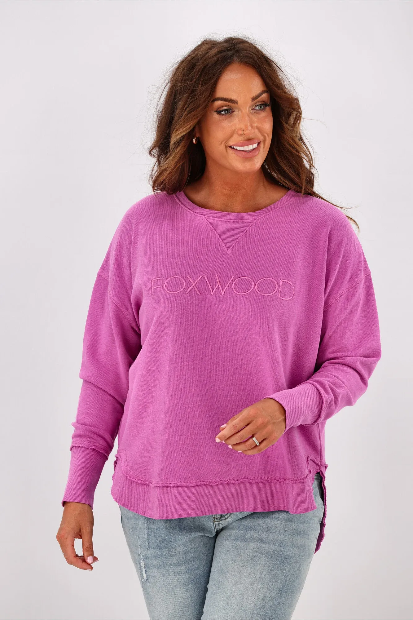 Foxwood Simplified Crew New Fuschia sold by Shine On product image thumbnail 2