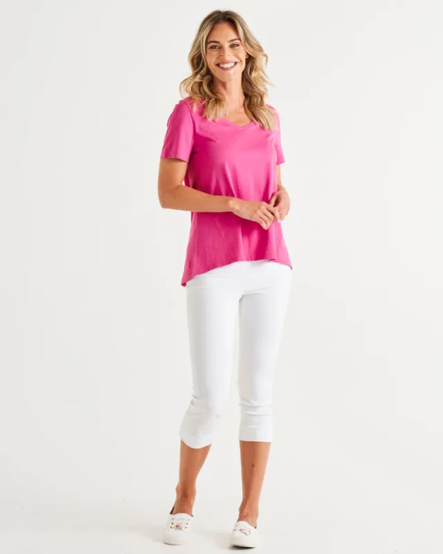 Betty Basics Luella Tee Azalea sold by Shine On