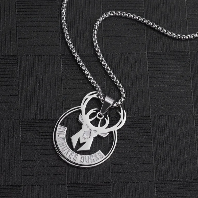 Milwaukee Bucks Titanium Steel Necklace made by Shopnova