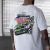 Alphabet Racing Graphic Print Casual Men's T-Shirt sold by Shopnova