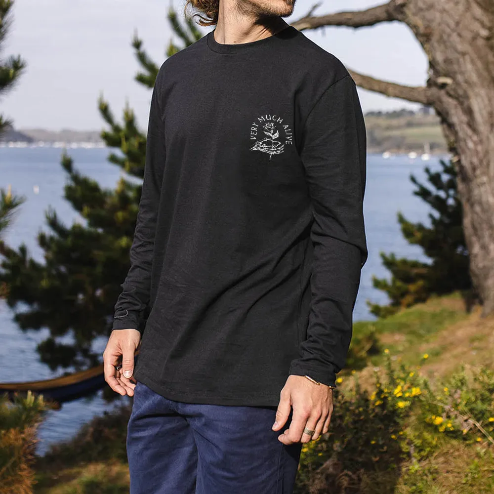 Very Much Alive Men's Casual Long Sleeve T-shirts-B sold by Shopnova product image thumbnail 2