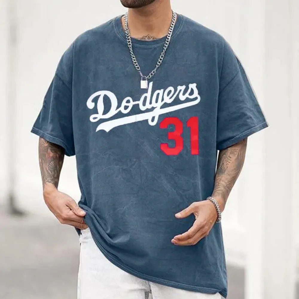Los Angeles Dodgers Men's Casual T-Shirts sold by Shopnova product image thumbnail 2