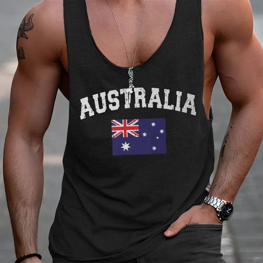 Australia Men's Casual Tank Tops sold by Shopnova product image thumbnail 2