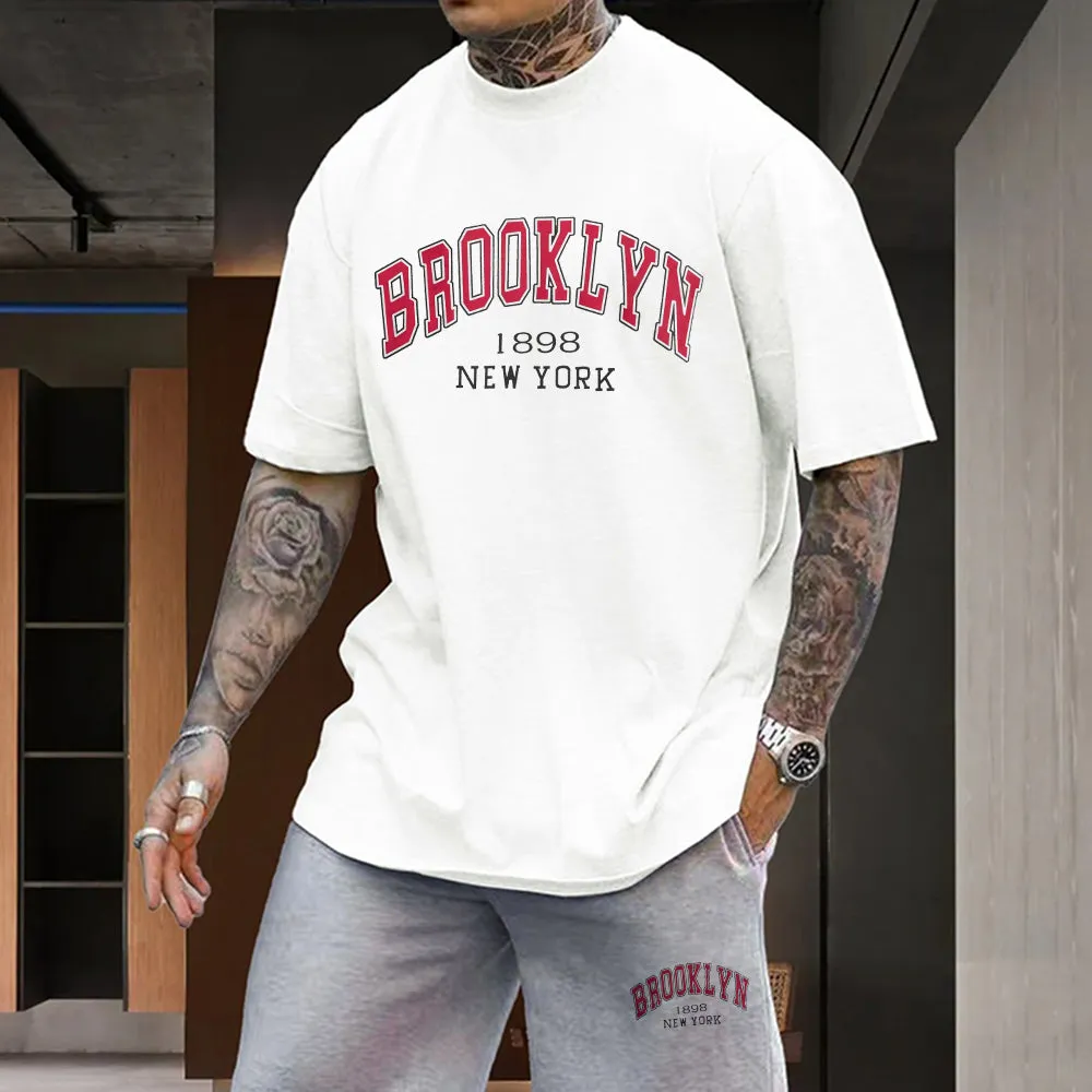 Brooklyn Men's Stylish Casual Short Sleeves Tracksuits sold by Shopnova product image thumbnail 2