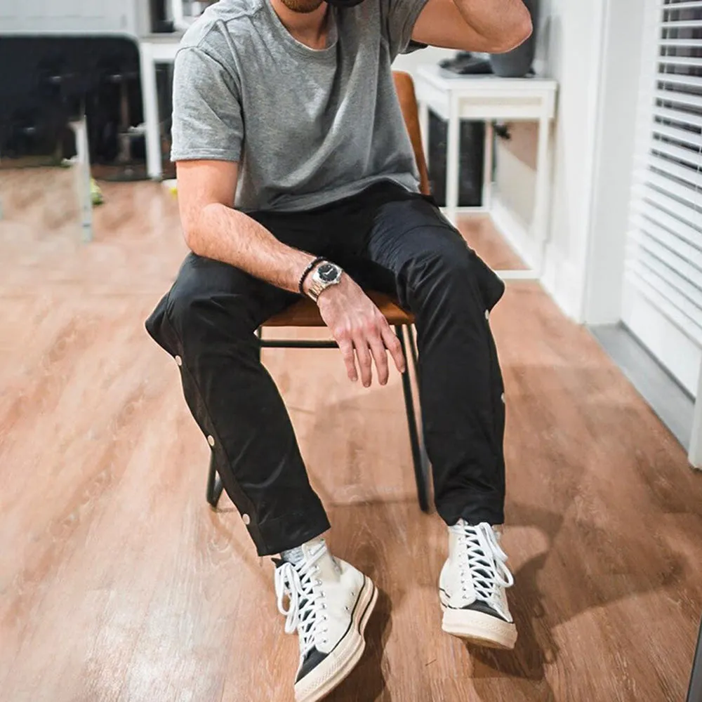 Men's Retro Button-down Cargo Pants sold by Shopnova product image thumbnail 4