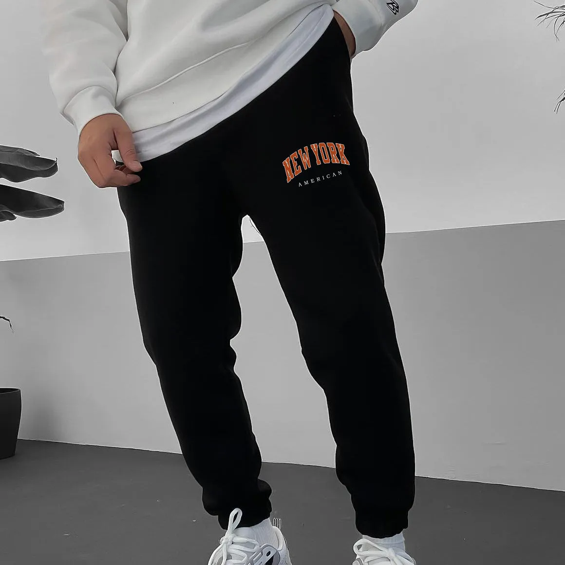 New York Men's Casual Streetwear Sweatpants sold by Shopnova product image thumbnail 2
