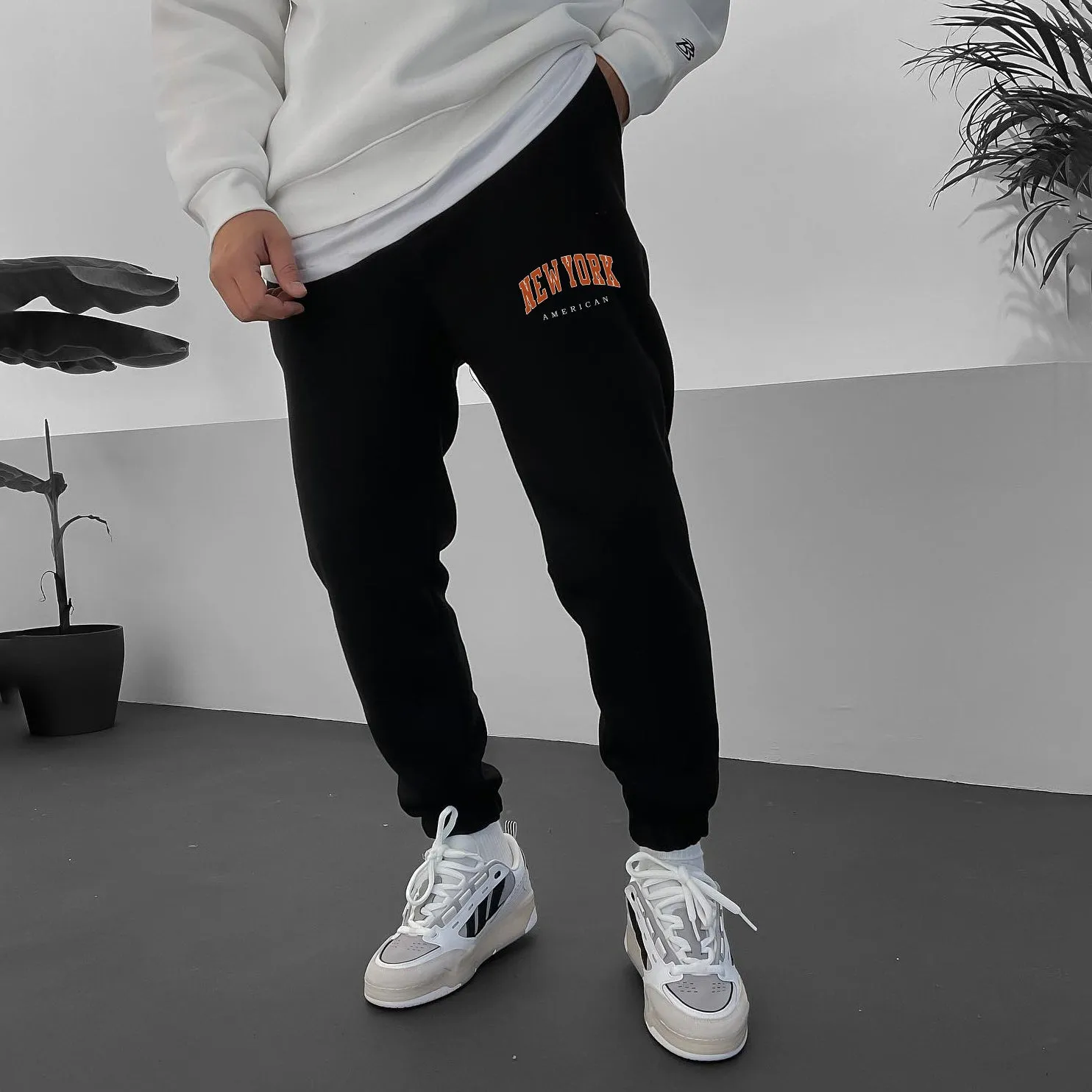 New York Men's Casual Streetwear Sweatpants sold by Shopnova