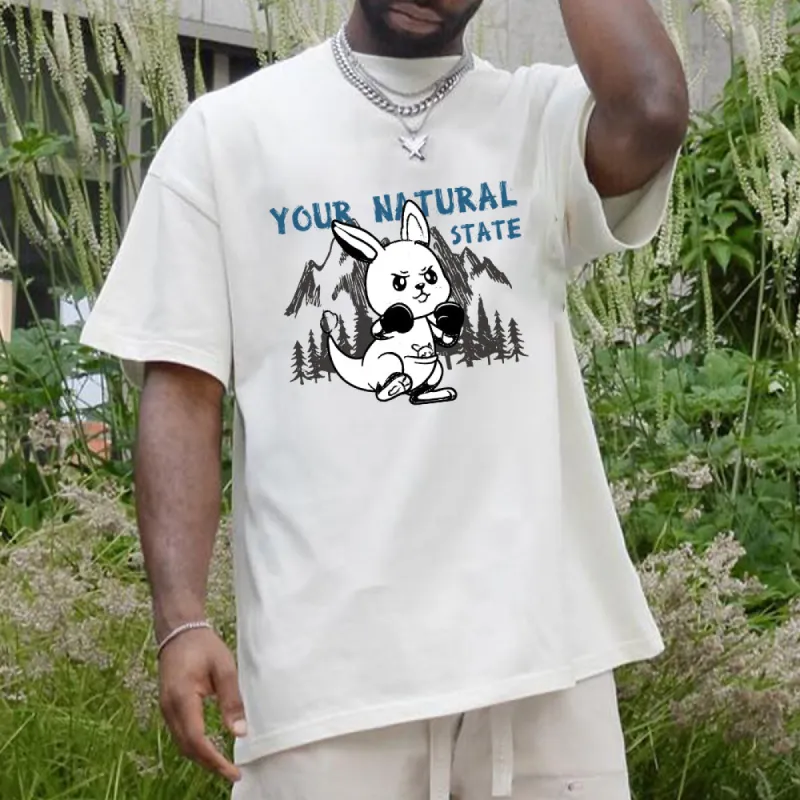 NOVAROPA™ Your Natural State Cotton T-shirt sold by Shopnova