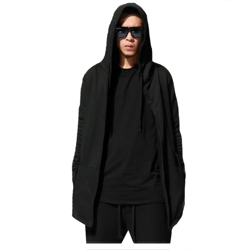 Plain Hooded Men's Cape Cloak Jacket sold by Shopnova product image thumbnail 4