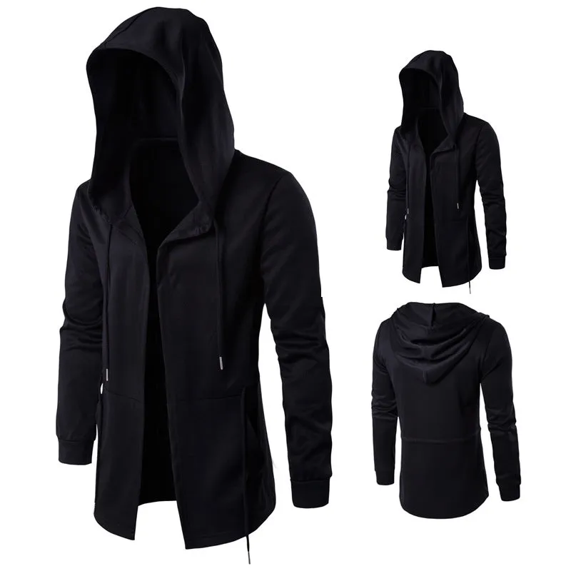 Plain Hooded Men's Cape Cloak Jacket sold by Shopnova product image thumbnail 3