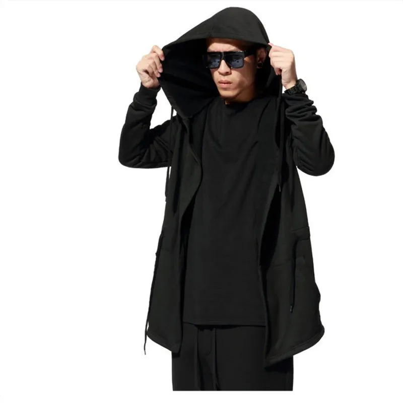 Plain Hooded Men's Cape Cloak Jacket sold by Shopnova product image thumbnail 5