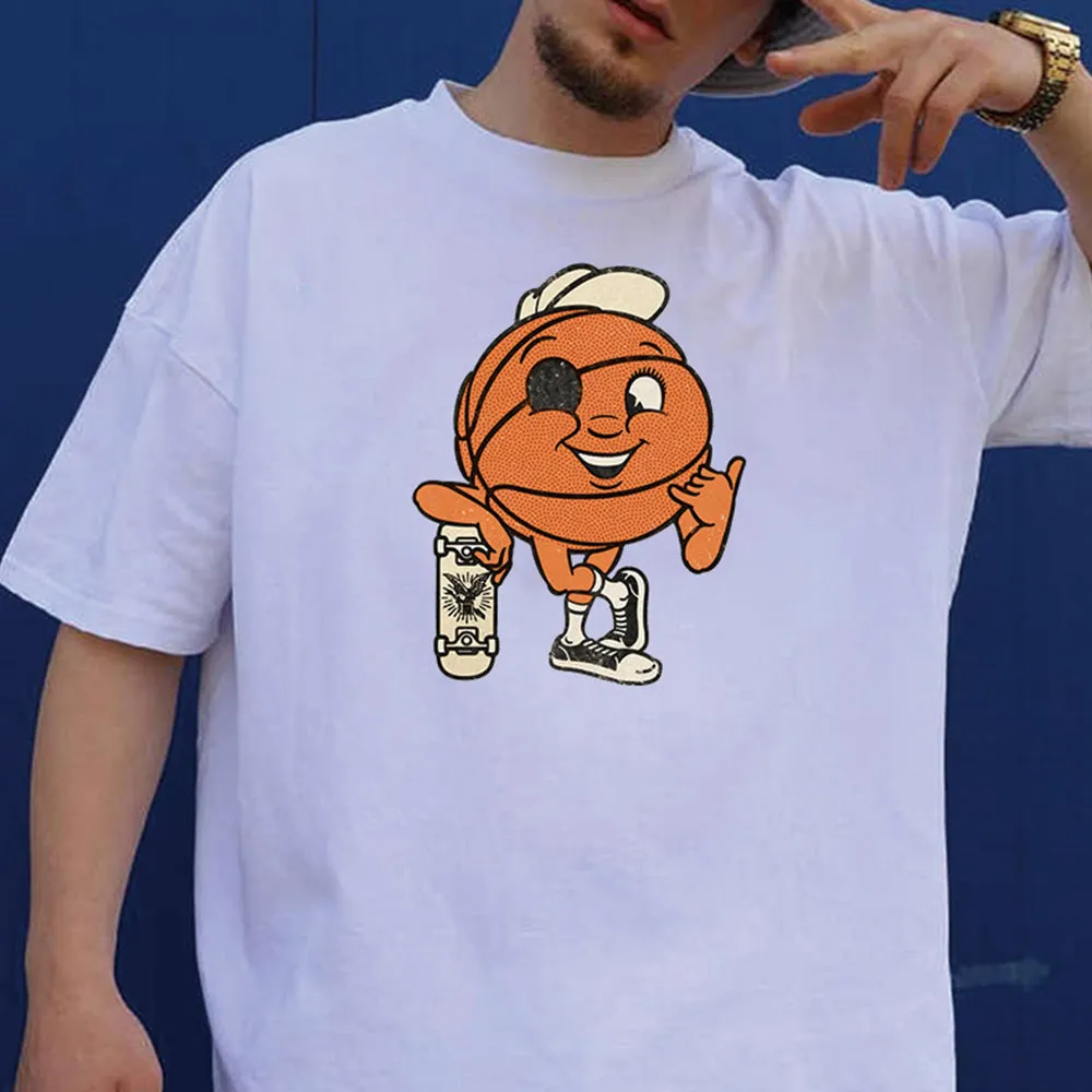 Basketball Skateboard Funny Graphic Print Men's T-Shirt sold by Shopnova product image thumbnail 2