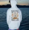 Surfing Graphic Print Men's Fleeced Hoodie sold by Shopnova