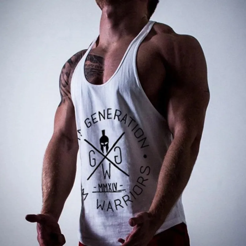 Graphic Print Sports Fitness Casual Men's Tank Top sold by Shopnova
