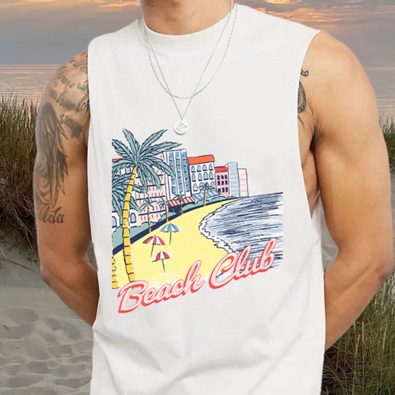 Men's Beach Club Tank Top-B sold by Shopnova product image thumbnail 2