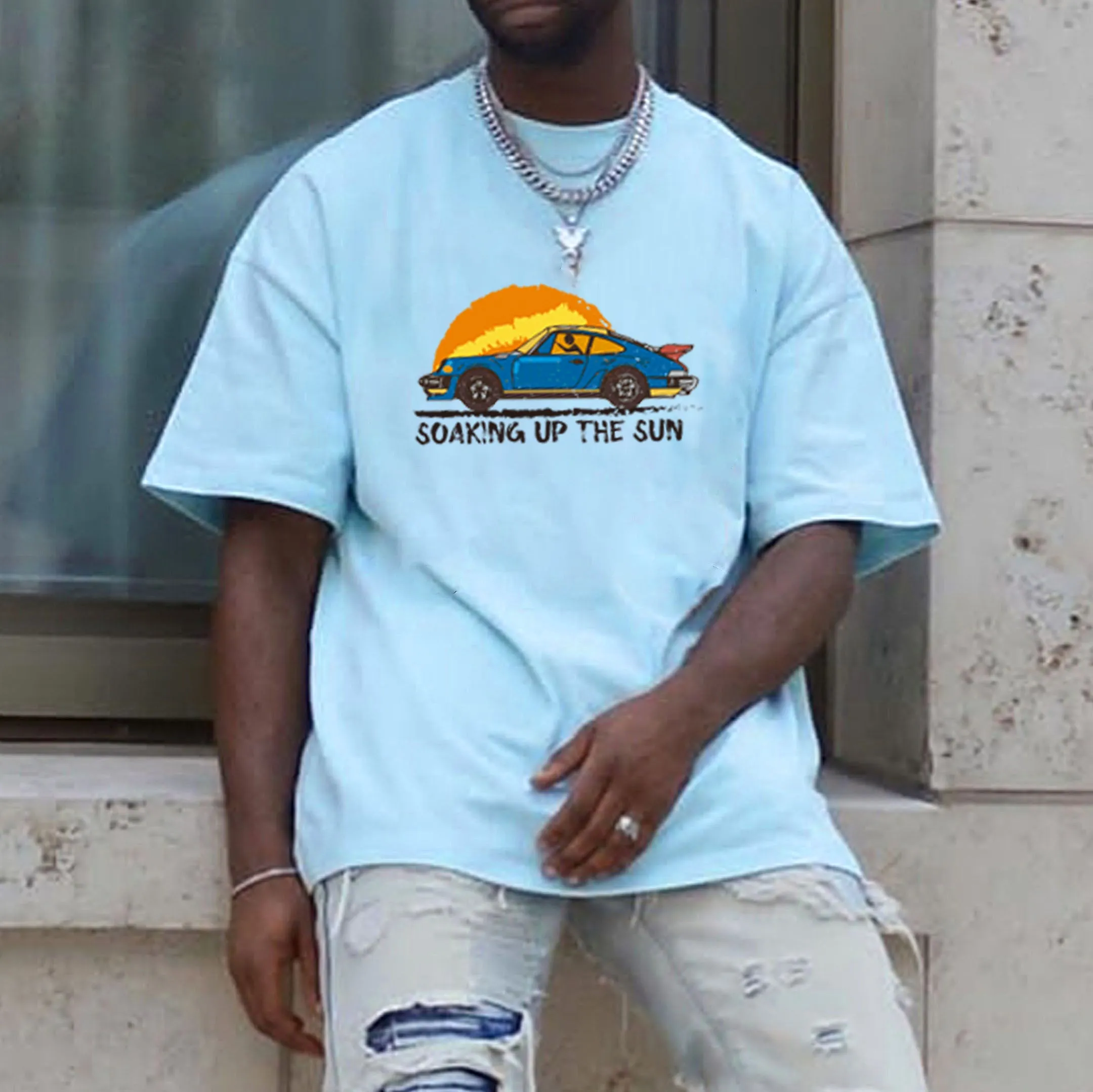 ACE2™ Soaking Up The Sun Men's T-shirts sold by Shopnova product image thumbnail 3