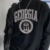 Georgia Print Men's Casual Long Sleeve T-Shirts-B sold by Shopnova