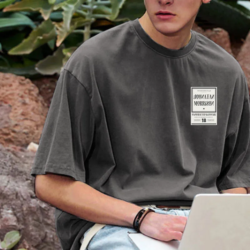 NOVAROPA™ Vintage Sign Men's Cotton T-Shirt 230g sold by Shopnova
