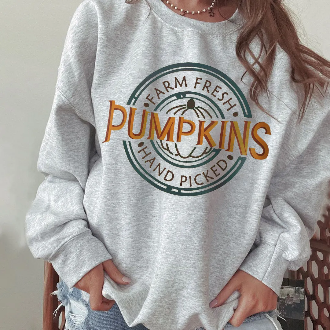 Halloween Graphic Casual Woman Crew Neck Sweatshirt sold by Shopnova