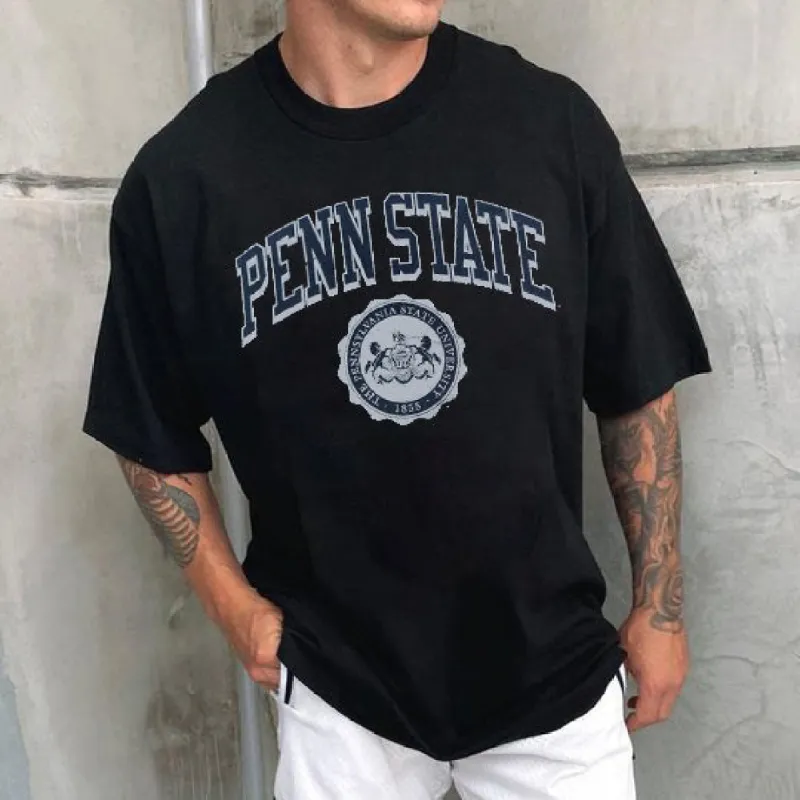 Penn State University Men's Summer Casual T-Shirts sold by Shopnova