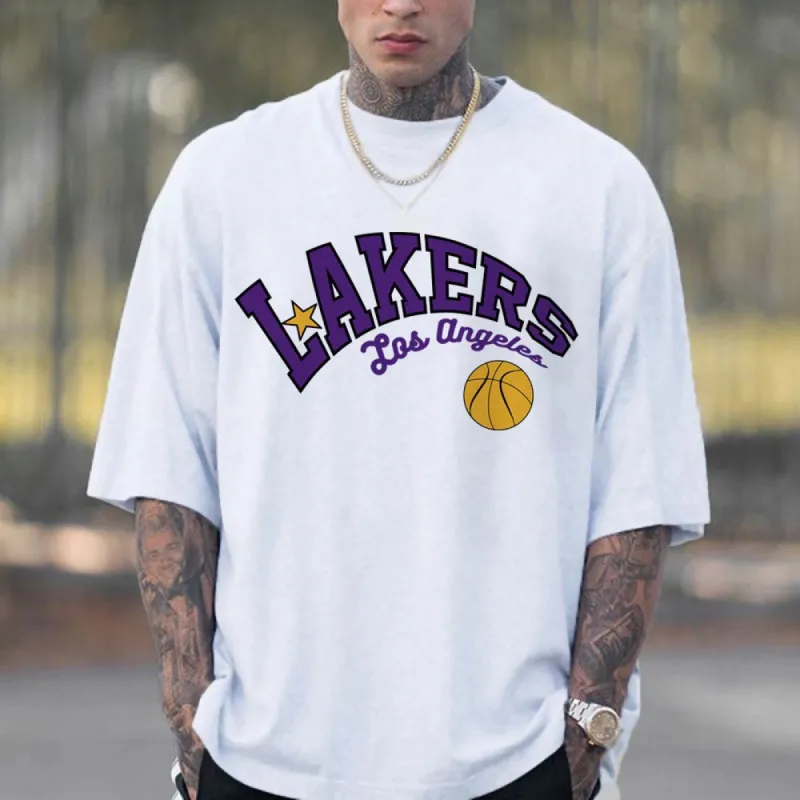 Lakers Men's Streetwear Fashion T-shirt sold by Shopnova