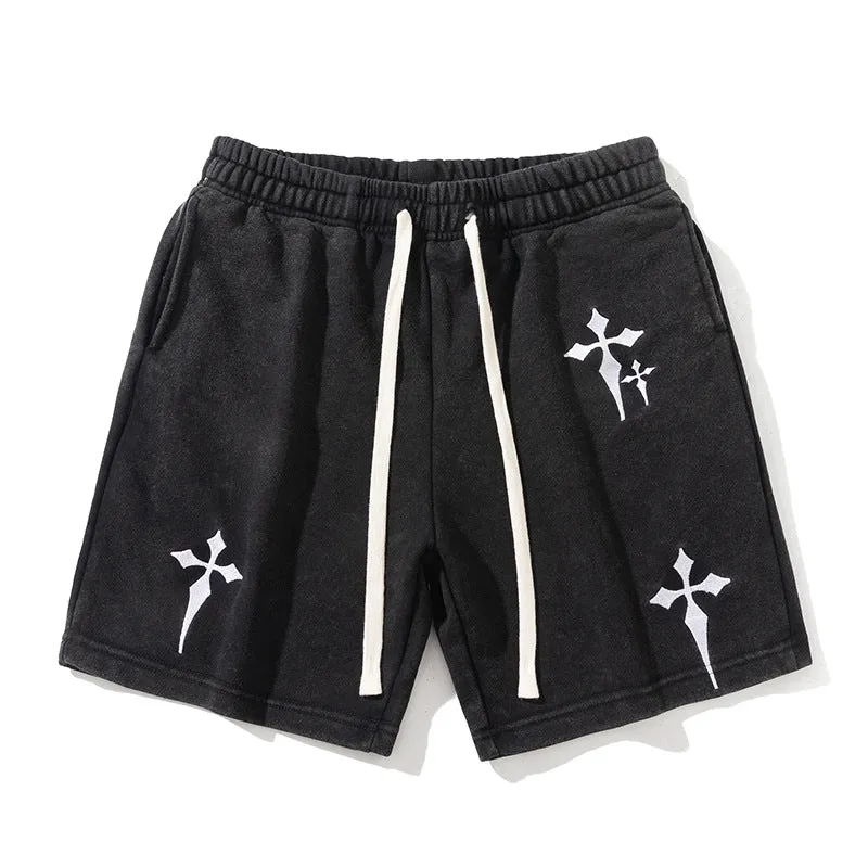 Men's Embroidered Cross Casual Shorts sold by Shopnova product image thumbnail 5