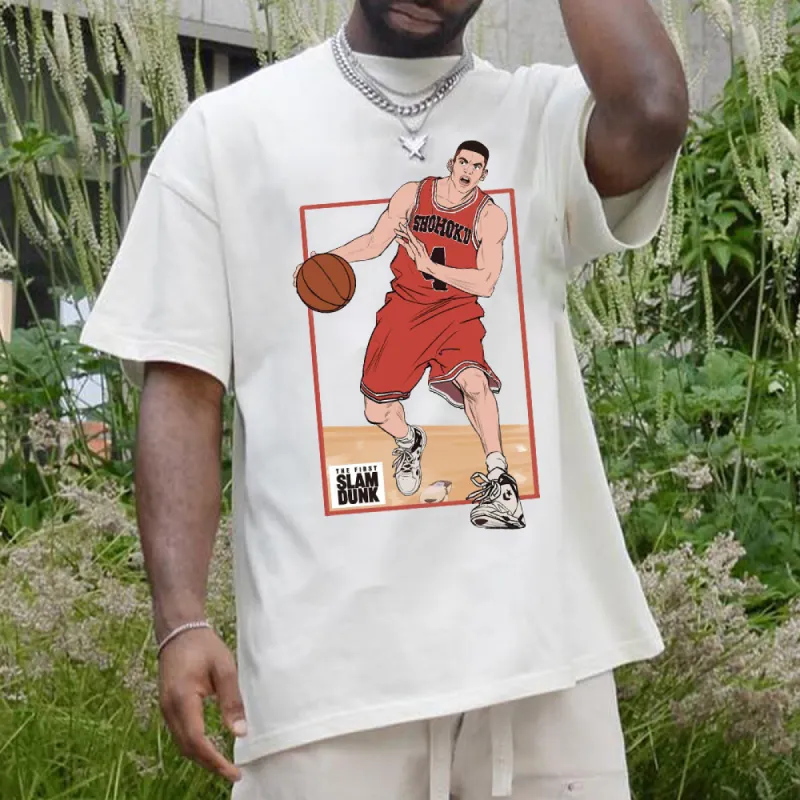 Men's Slam Dunk Anime Basketball Heroes Fan T-shirt sold by Shopnova
