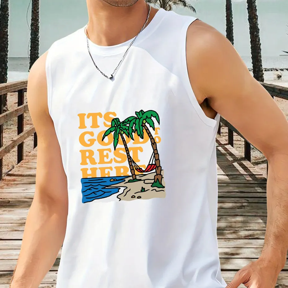 Summer Vacation Vibe Men's Tank Top-C sold by Shopnova