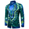Long-sleeved Shirt With Lapel Print sold by Shopnova