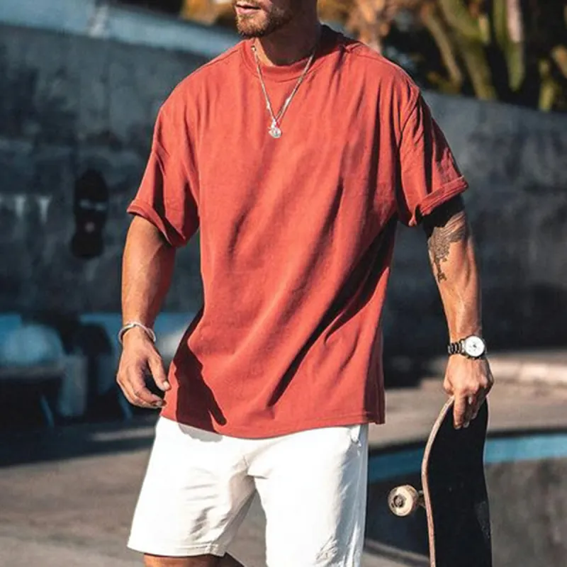 Men's Oversized Cotton T-Shirts made by Shopnova