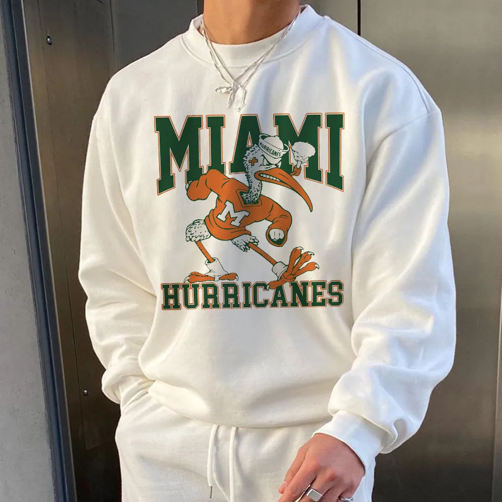 Clearance-MIAMI HURRICANES Football Men's Sweatshirt-2XL sold by Shopnova