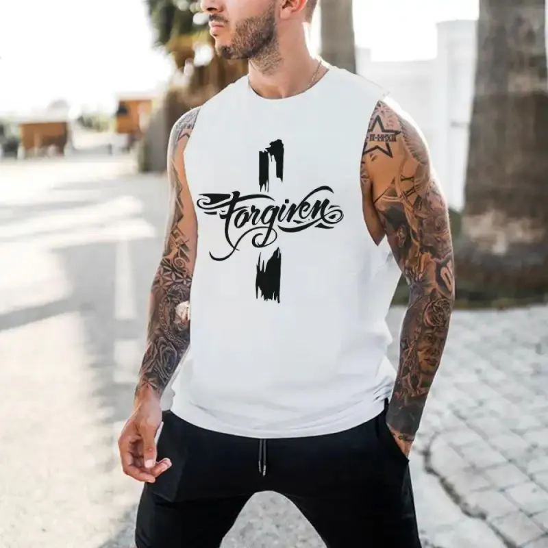 Men's Streetwear Casual Tank Top sold by Shopnova