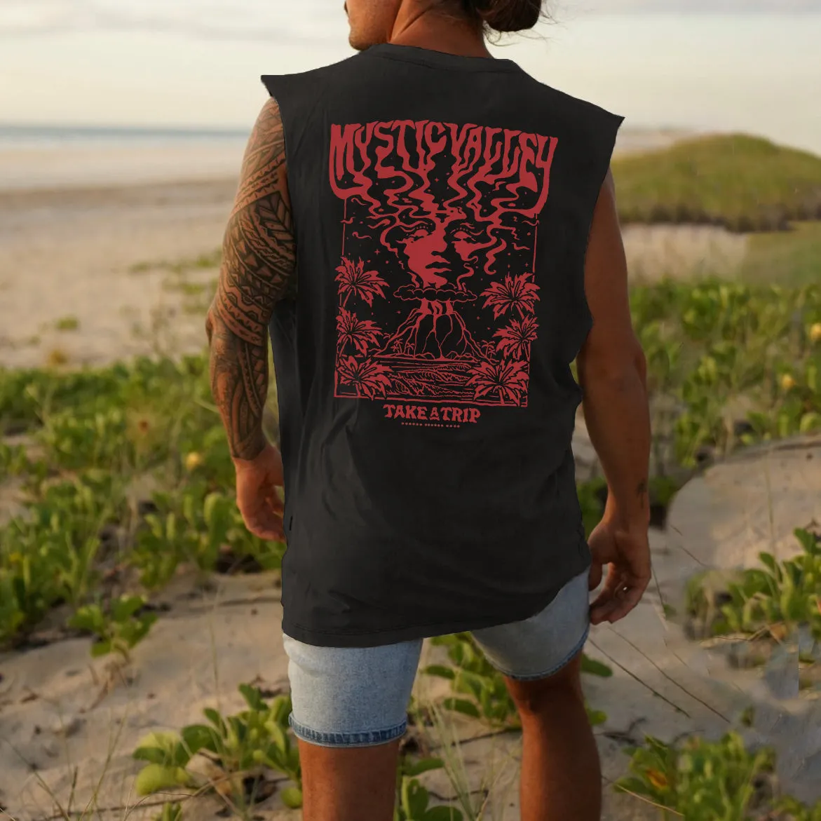 Take A Trip Men's Causal Tank Tops-B sold by Shopnova