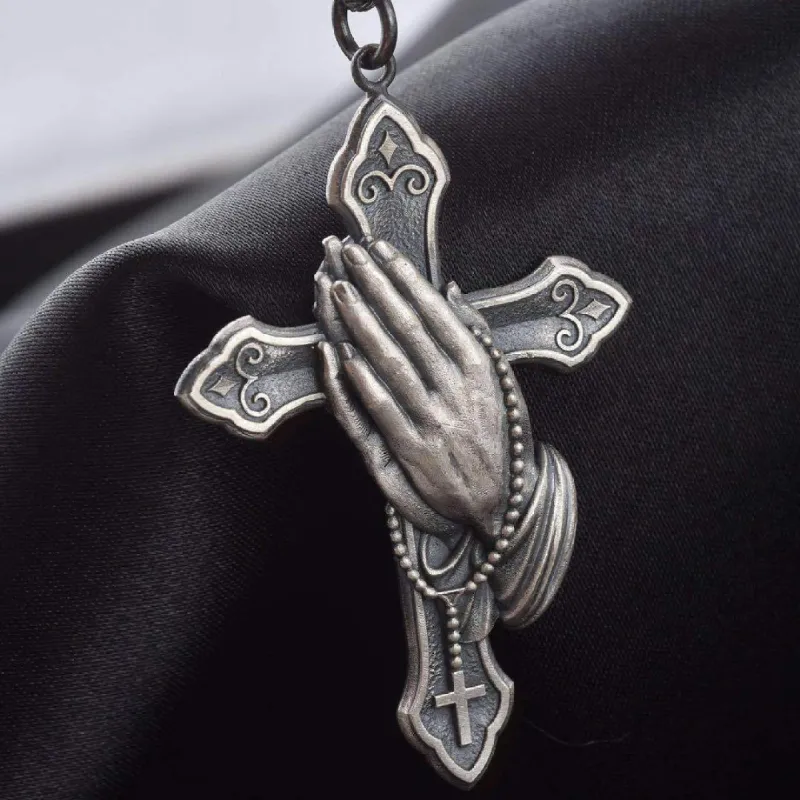 Religious Style Retro Men's Hip Hop Punk Trendy Necklace sold by Shopnova