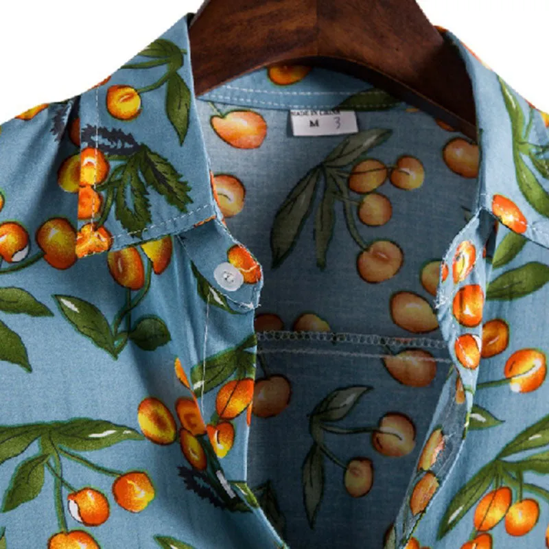 Cotton And Linen Printed Pocket Button-down Shirt sold by Shopnova product image thumbnail 2