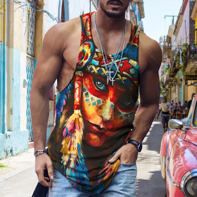 Trendy Easter Pattern Trend Street Casual Tank Top sold by Shopnova