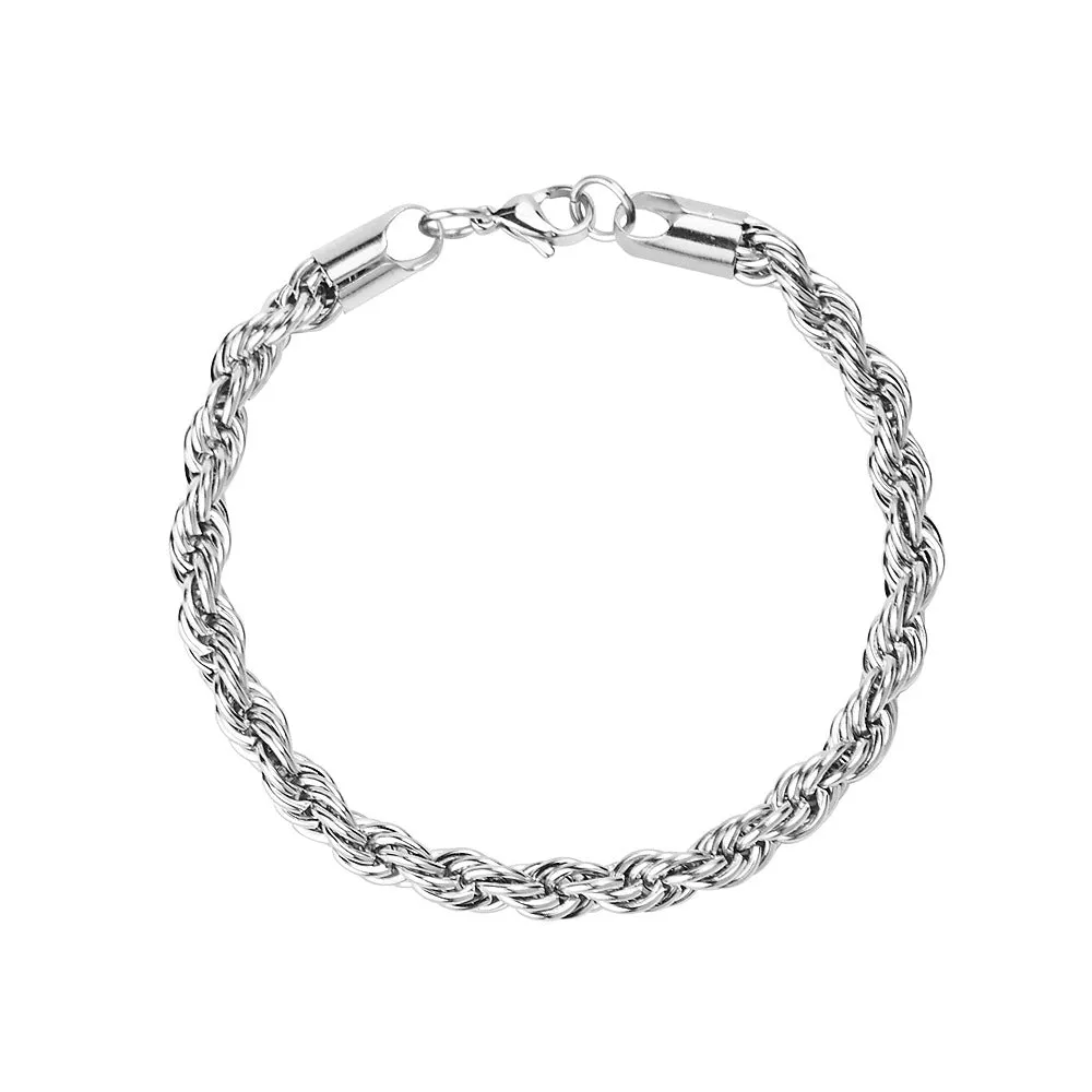 Coarse Twist Chain Bracelet Titanium Steel Trendy Men's Personality Jewelry sold by Shopnova product image thumbnail 5