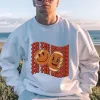 Smiley Face Rugby Print Men's Sweatshirt sold by Shopnova